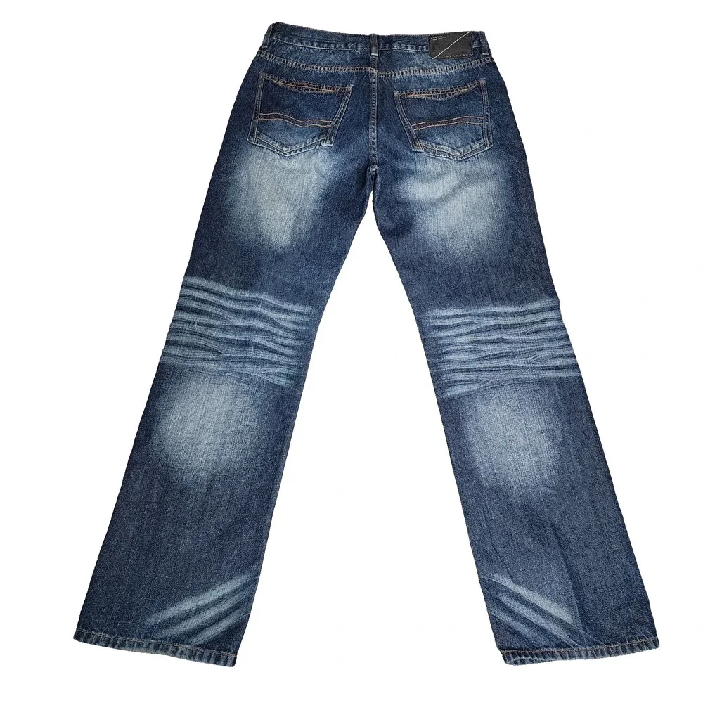 Sean John Men's Jeans 34x34 Straight 100% Cotton Denim Y2K Street Wear Distress